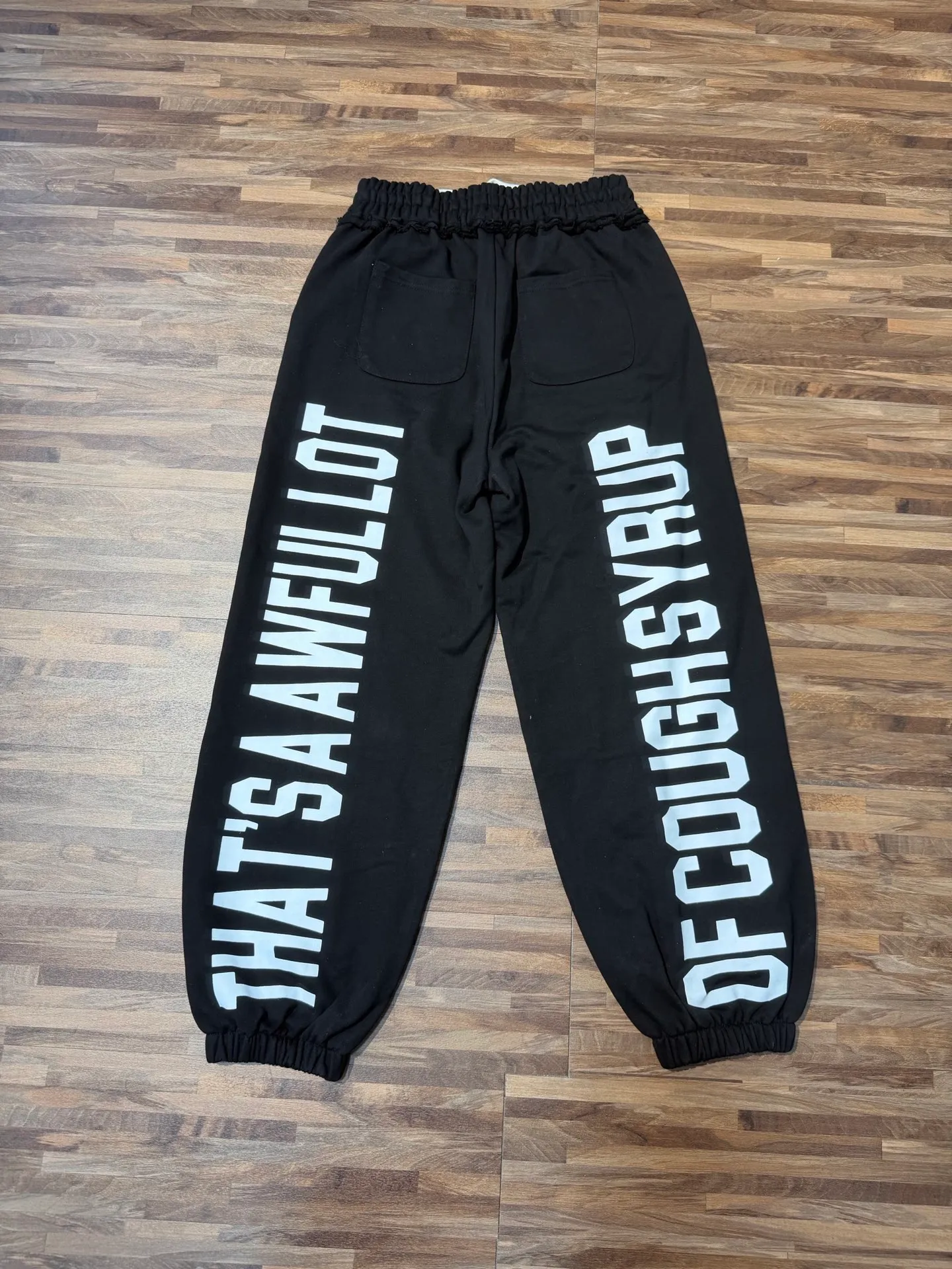 C #Black/ White THAT'S A AWFUL LOT OF COUGH SYRUP In Stock Same Style. （fabric): 100% Sizes（size）：S-M L X L （colour）： Black ：3312## Black White｜ ：（fabric）： 100% Sizes（size）：S-M-L-XL （couour）： Black 👉